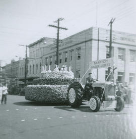 Saanich parade float, May 1956