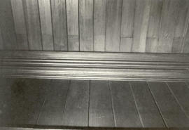 Interior details of woodwork, Dodd house, 1978