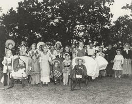 Playfair Park, closing day celebration, children in costume, 1948