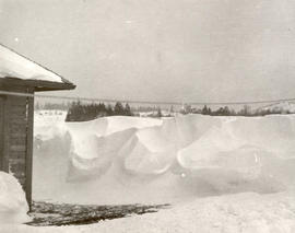 Snowdrifts on Rogers' farm, 1916