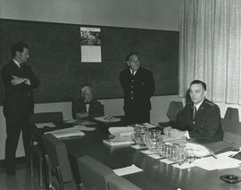 Mayor Curtis, Commissioner S.S. Eden, Chief Pearson and Deputy-Chief Peterson