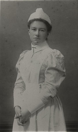 Mary Beale (Goward) graduation from Royal Jubilee Hospital School of Nursing, 1898