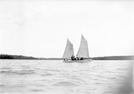 Sailing on Max Lake, Manitoba