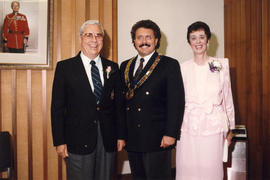 Ken and Ev Middleton with Mayor Coell