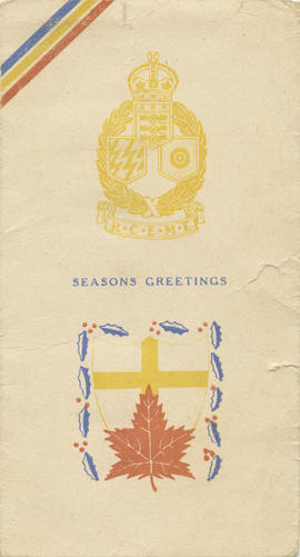 Christmas card, Corps of Royal Canadian Electrical and Mechanical Engineers