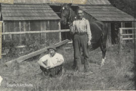 George McMorran and George Attwood, Sahtlam, B.C., 1914