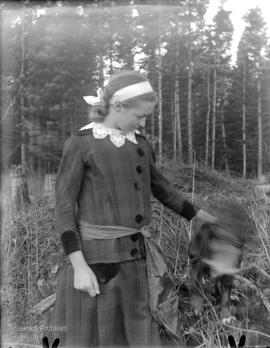 Alice Mary Girling with dog