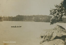 View of canoe on the Gorge