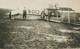 Overturned biplane