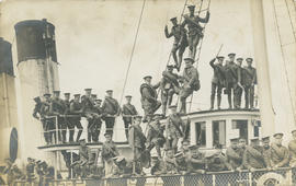 WWI soldiers departing from Victoria