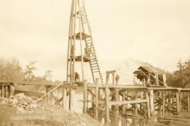 Building Craigflower Bridge, completed by April 1933