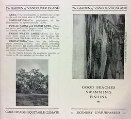 Saanich: the garden of Vancouver Island, British Columbia: brochure interior