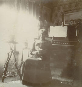 Elizabeth Laura Oates in sitting room