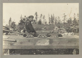 George Watson at Barrie Road farm