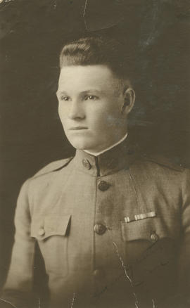 Fred Burke in military uniform