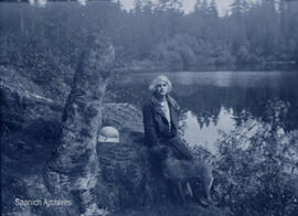 Edith Gray at Wrigglesworth Lake, 1932