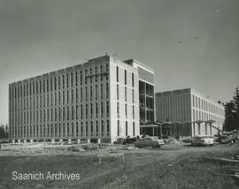 Elliott Building under construction, University of Victoria