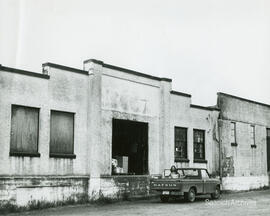 Exterior of recycling depot, ca. 1970