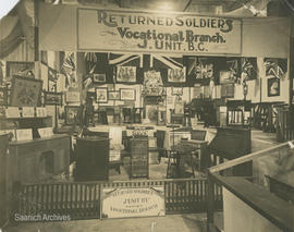 Invalid Soldiers Commission exhibit of items produced by returned soldiers
