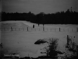 Playing hockey on Swan Lake, photograph by Annie Girling