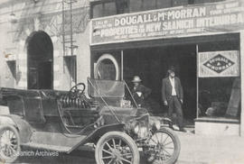 Dougall and McMorran Real Estate and Insurance Office with Model T 1909