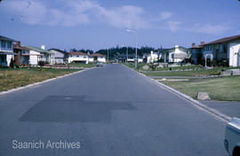 Oakwood looking north from curve in street