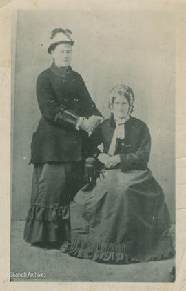 Hannah Atkins and her mother, Mrs. Sarah Davis Atkins