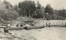 Rented boats at Prospect Lake, early 1900s