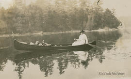 Woman in canoe