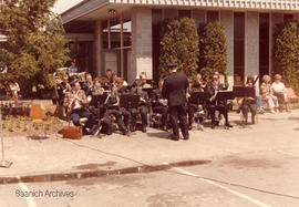 Greater Victoria Concert Band playing at Saanich 75th anniversary, 1981