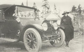 Mileva Todd with her 1917 Cadillac