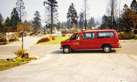 Saanich Fire Department vehicle in Kelowna to assist with major fire of 2003