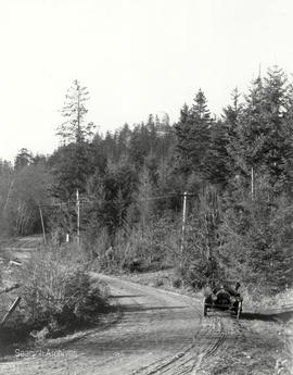 Car on West Saanich Road near Dominion Astrophysical Observatory