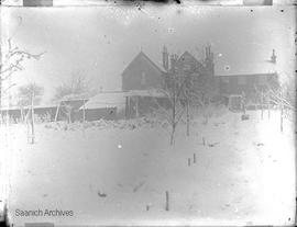 Winter scene of Girling summer home in Wickford, Essex, England