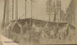 Watson family camping on Barrie Road