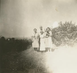 Aitkens family on their farm in Gordon Head