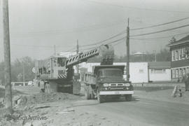 Excavating opposite Cloverdale School